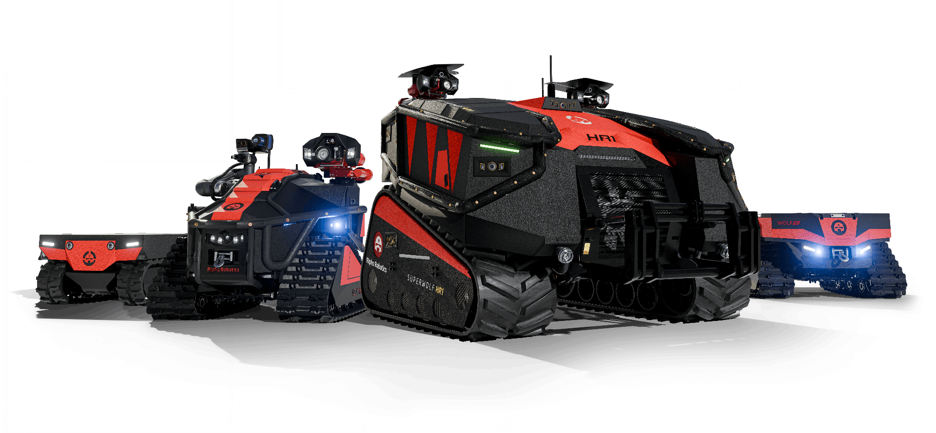 Alpha Robotics Range – Superwolf HR1, Wolf und weitere Einsatzroboter